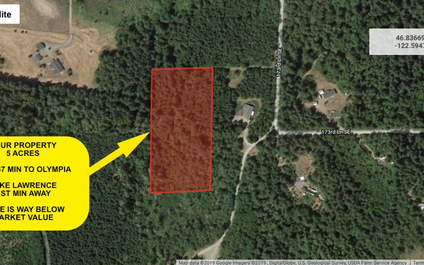 5 ACRES WAY BELOW MARKET VALUE – SIMILAR PROPERTIES SOLD FOR $50k AND MORE