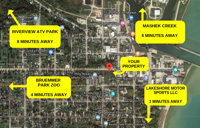 0.688 ACRES IN KEWAUNEE, WI – WAY BELOW MARKET VALUE