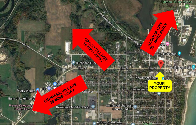 0.688 ACRES IN KEWAUNEE, WI – WAY BELOW MARKET VALUE