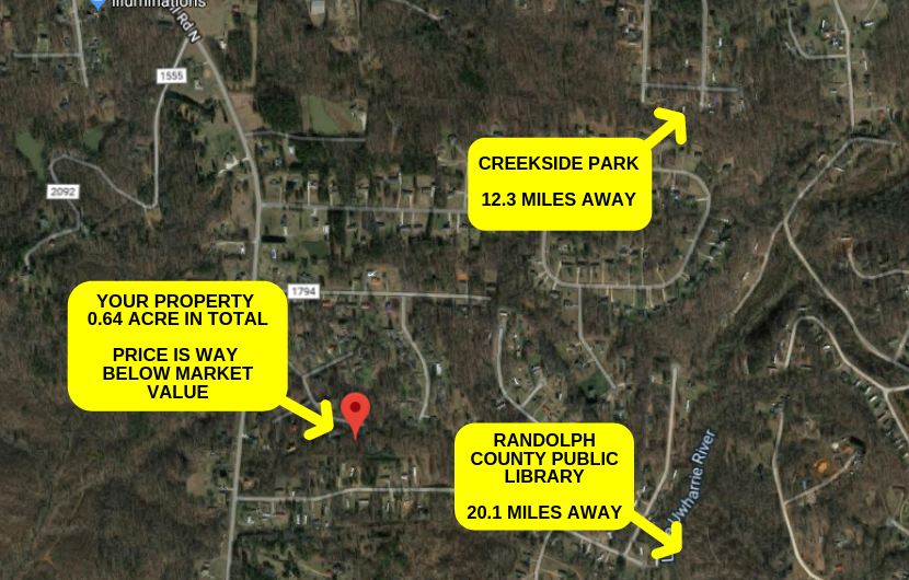0.64 ACRES IN RANDOLPH COUNTY, NC- WHOLESALE DEAL